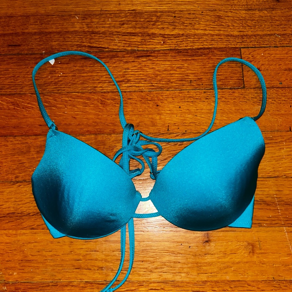 TOPSHOP Vibrant Blue Bikini Top